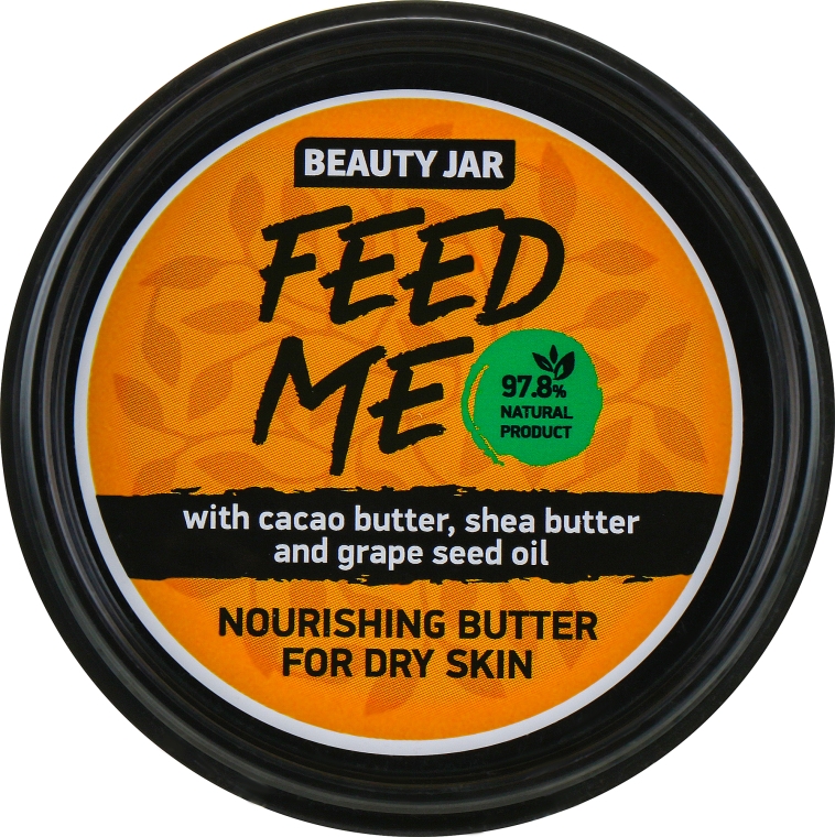 Odżywcze masło do ciała do skóry suchej z olejem winogronowym - Beauty Jar Feed Me Nourishing Butter — Zdjęcie N1