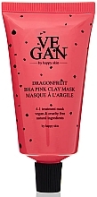 Zestaw - Vegan By Happy Dragonfruit BHA Pink Clay Mask (f/mask/3x50ml) — Zdjęcie N2