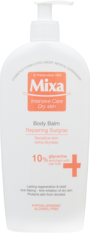Nawilżający balsam do ciała Regeneracja - Mixa Intensive Care Dry Skin Body Balm