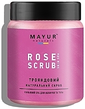 Kup Naturalny peeling solny do twarzy i ciała Róża - Mayur