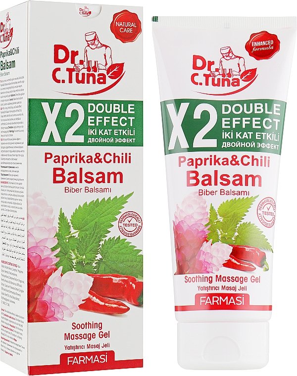 Żel do masażu Podwójny efekt z papryczką chili - Farmasi Dr.Tuna Paprika Balsam — Zdjęcie N1