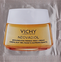 Rewitalizująco-ujędrniający krem do twarzy na noc - Vichy Neovadiol Replenishing Firming Night Cream (próbka) — Zdjęcie N1