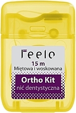 Zestaw ortodontyczny w kosmetyczce, żółty - Feelo Ortho Kit — Zdjęcie N3