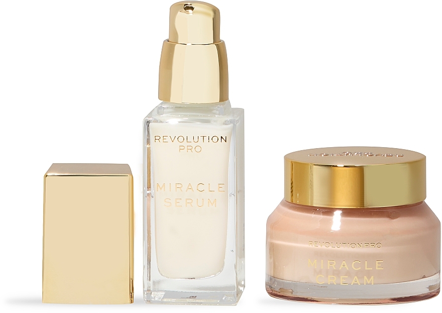 Zestaw - Revolution Pro Ultimate Miracle Skincare Gift Set (f/cr/50ml + f/ser/30ml) — Zdjęcie N2