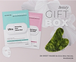 Kup Zestaw - Glamfox Beauty Gift Box (mask/2x25ml + massager/1pc)