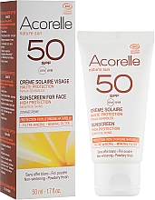 Kup Krem przeciwsłoneczny do twarzy z efektem pudrowym - Acorelle Sunscreen High Protection SPF50
