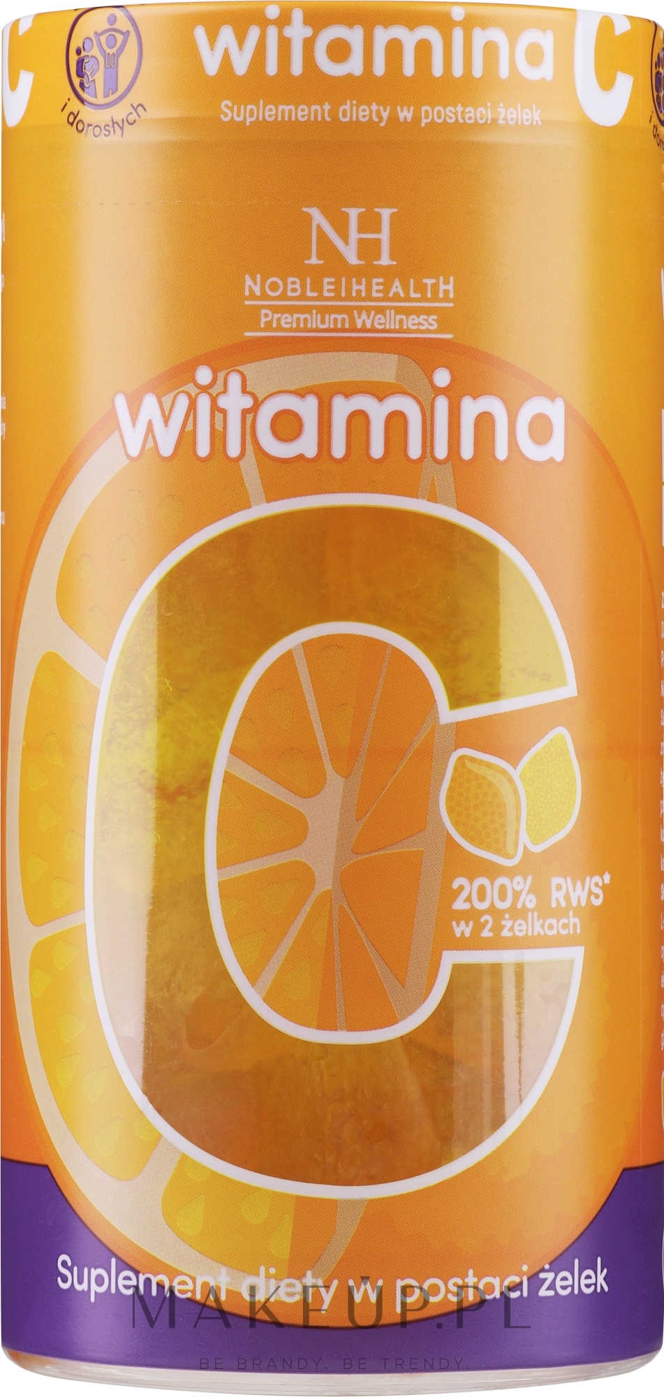 Suplement diety w postaci żelek Witamina C - Noble Health Vitamin C — Zdjęcie 60 szt.