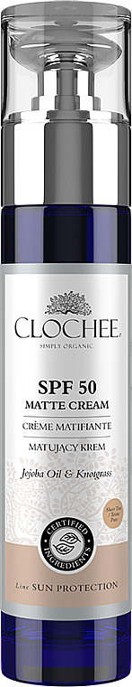 Matujący krem do twarzy SPF 50 - Clochee Matte Cream — Zdjęcie N1