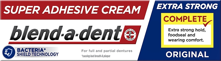 Krem do mocowania protez - Blend-A-Dent Super Adhesive Cream Original Complete 
