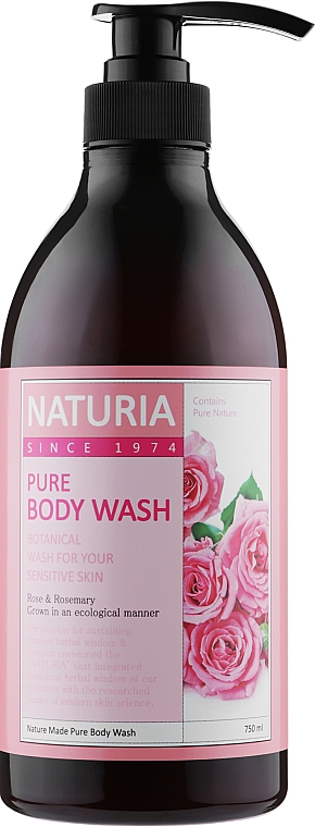 Żel pod prysznic - Naturia Pure Body Wash Rose & Rosemary — Zdjęcie N3