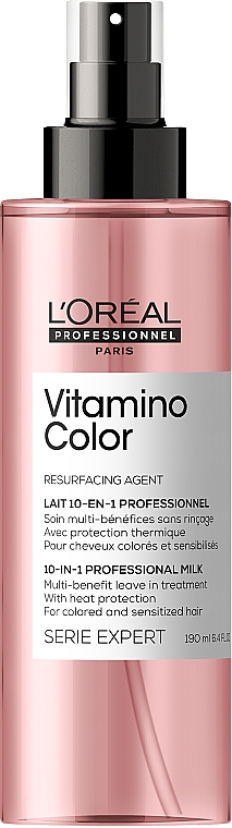 Spray do pielęgnacji włosów farbowanych - L'Oreal Professionnel Vitamino Color AOX 10 in 1 Perfecting Multipurpose Spray New