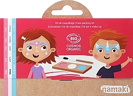 Zestaw do malowania twarzy dla dzieci - Namaki Princess & Unicorn 3-Color Face Painting Kit (f/paint/7,5g + brush/1pc + acc/2pcs) — Zdjęcie N1