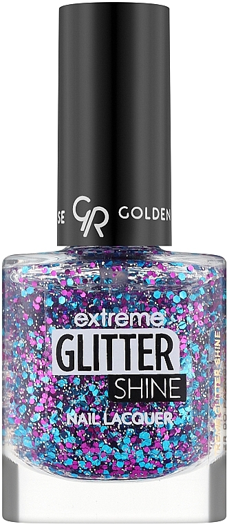 Lakier do paznokci - Golden Rose Extreme Glitter Shine Nail Lacquer