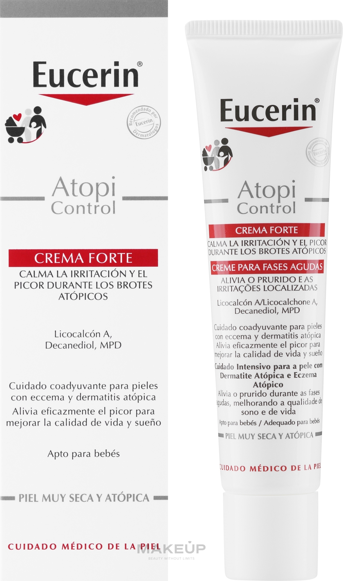 Kojący krem ​​do skóry atopowej - Eucerin AtopiControl Acute Care Cream — Zdjęcie 40 ml