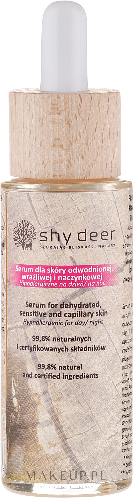 Hipoalergiczne serum do skóry odwodnionej, wrażliwej i naczynkowej - Shy Deer — Zdjęcie 30 ml