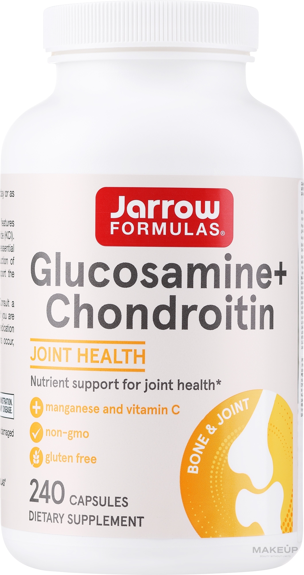 Suplement diety Glukozamina z chondroityną - Jarrow Formulas Glucosamine + Chondroitin — Zdjęcie 240 szt.