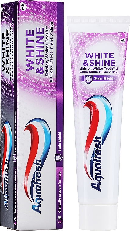 Wybielająca pasta do zębów - Aquafresh White & Shine Whitening Toothpaste — Zdjęcie N1