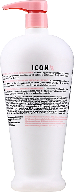 Odżywka rewitalizująca do włosów - I.C.O.N. Cure By Chiara Revitalize Conditioner — Zdjęcie N4