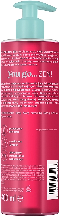 Multinawilżający olejkowy żel pod prysznic - AA YOU.mmy Raspberry Zen — Zdjęcie N2