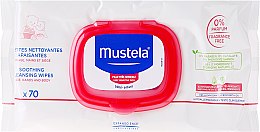 Kup Oczyszczająco-kojące chusteczki nawilżane dla dzieci do skóry bardzo wrażliwej - Mustela Soothing Cleansing Wipes Very Sensitive Skin