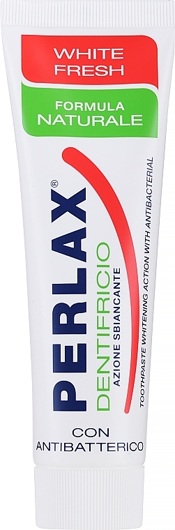 Pasta do zębów bez fluoru White Fresh - Mil Mil Perlax Toothpaste Whitening Action With Antibacterial  — Zdjęcie N1