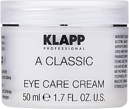 Krem pod oczy z witaminą A - Klapp A Classic Eye Care Cream — Zdjęcie N3