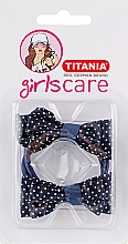 Kup Niebieskie elastyczne gumki do włosów, 6 cm, 2 szt. - Titania