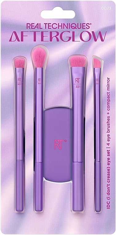 Zestaw - Real Techniques Afterglow IDC Eye Set (brush/4pcs + mirr/1pcs) — Zdjęcie N1