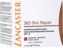 Odnawiający bogaty krem do twarzy SPF 15 - Lancaster 365 Skin Repair Youth Renewal Rich Cream — Zdjęcie N3