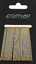 Spinki-wsuwki "Classic", bezpośrednie 7 cm, złote - Comair — Zdjęcie N1