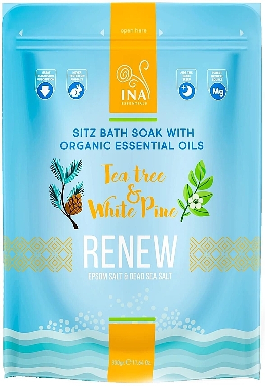 Odnawiająca sól do kąpieli z drzewem herbacianym i białą sosną - Ina Essentials Renew Bath Salt — Zdjęcie N1