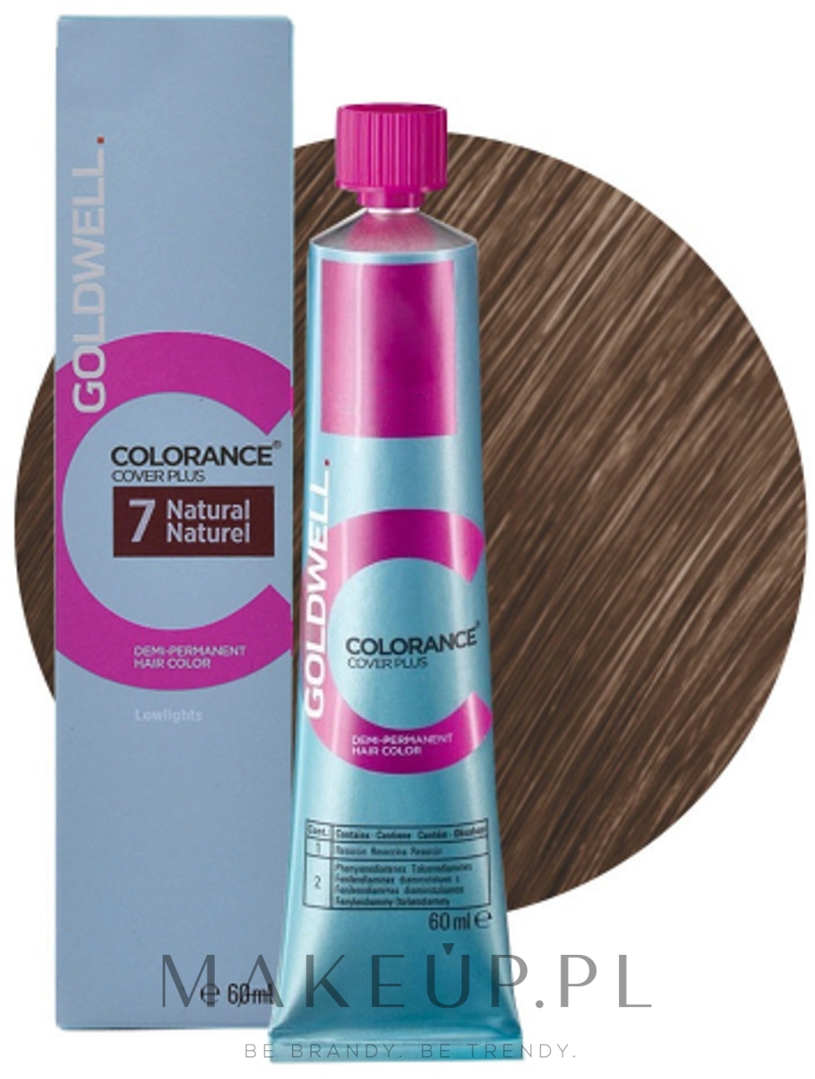 Krem do półtrwałej koloryzacji włosów - Goldwell Colorance Cover Plus Hair Color — Zdjęcie 7/Natural