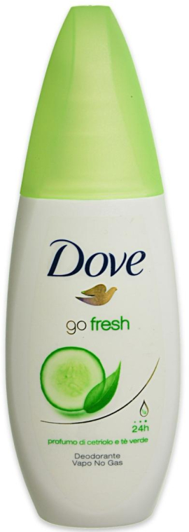 Suchy dezodorant-antyperspirant w sprayu - Dove Go Fresh Cucumber Green Tea Deodorant Spray — фото N1