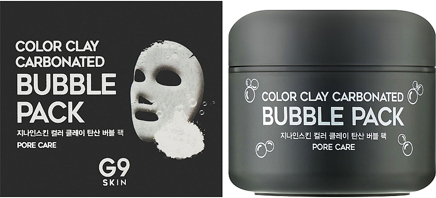 Bąbelkująca maseczka do twarzy z glinką - G9Skin Color Clay Carbonated Bubble Pack — Zdjęcie N2