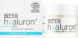 Krem do twarzy z kwasem hialuronowym i aloesem - Styx Naturcosmetic Hyaluron+ Serum Creme Mit Bio Aloe Vera — Zdjęcie N2