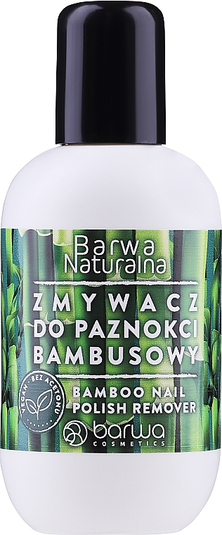 Bezacetonowy zmywacz do paznokci z ekstraktem z bambusa - Barwa Natural Nail Polish Remover
