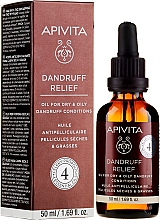Olejek łagodzący łupież do włosów suchych i tłustych - Apivita Hair Loss Apivita Dandruff Relief Oil — Zdjęcie N1