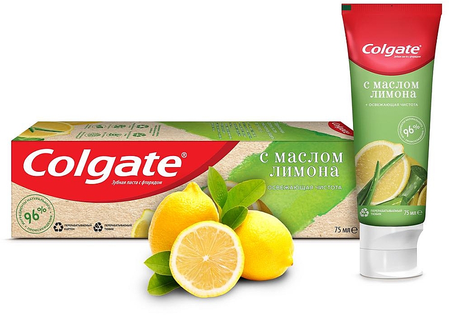 Pasta do zębów Odświeżająca czystość, z olejkiem cytrynowym z naturalnymi składnikami - Colgate