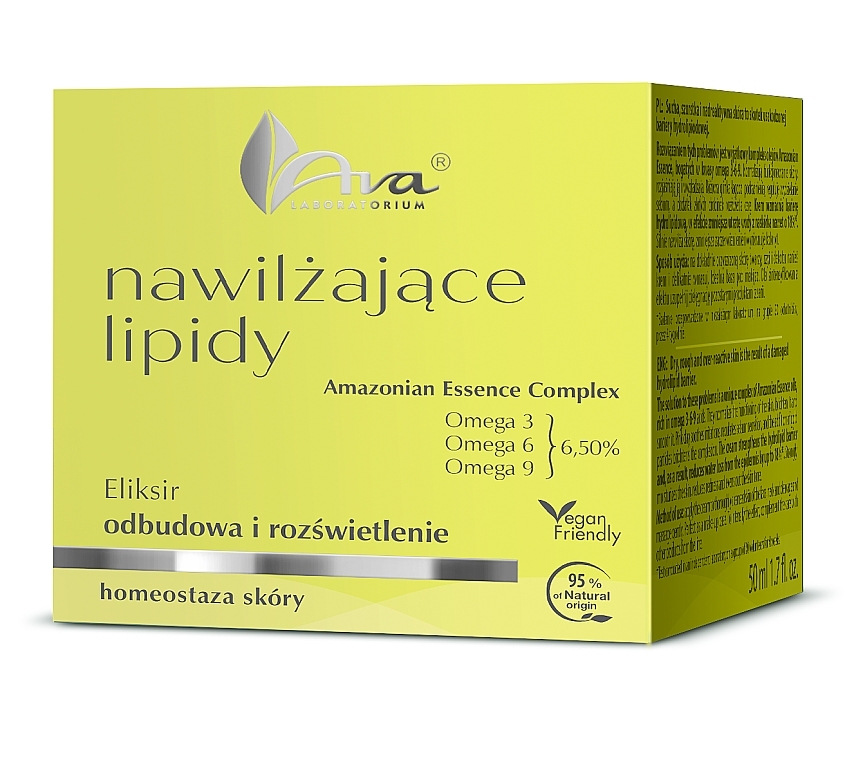 Eliksir rewitalizujący i rozświetlający twarz - Ava Laboratorium Moisturising Lipids Reconstruction And Illumination Elixir — Zdjęcie N2