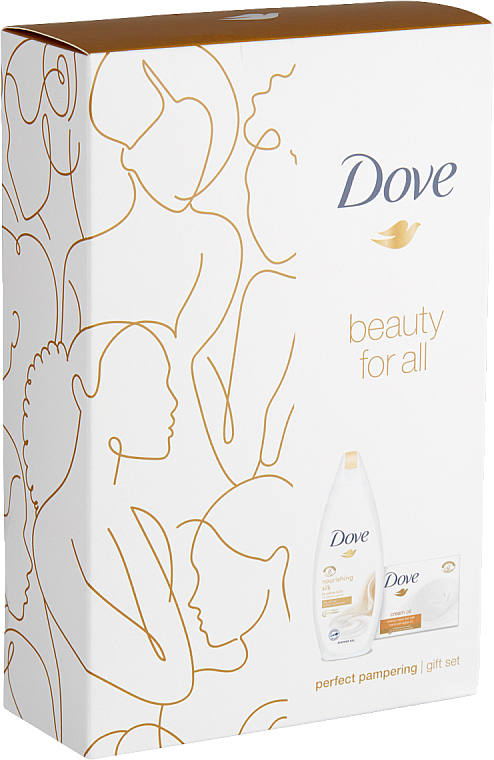 Zestaw - Dove Perfect Pampering Gift Set (sh/gel/250ml + soap/100g) — фото N2