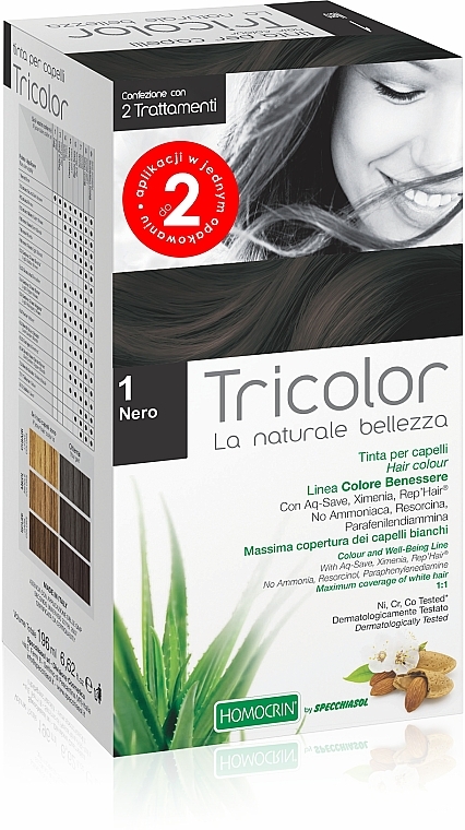 Farba do włosów - Specchiasol Tricolor  — Zdjęcie N1