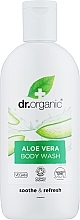 Łagodzący żel pod prysznic Aloes - Dr Organic Bioactive Skincare Organic Aloe Vera Body Wash — Zdjęcie N1