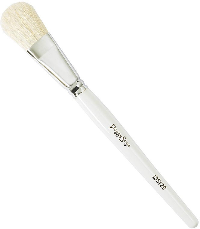 Pędzel do masek, biały - Peggy Sage White Silk Mask Brush — Zdjęcie N1