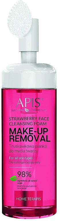 Oczyszczająca pianka do twarzy - APIS Professional Home Terapis Make-Up Removal Strawberry Face Cleansing Foam — Zdjęcie N1