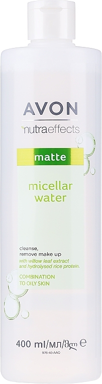 Matująca woda micelarna - Avon Nutra Effects Matte Micellar Water — Zdjęcie N1