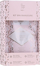 Kup Zestaw - Peggy Sage Spa Manucure Kit (bath/caviar/20g + peeling/gel/15ml + h/masque/15ml + h/cr/15ml)