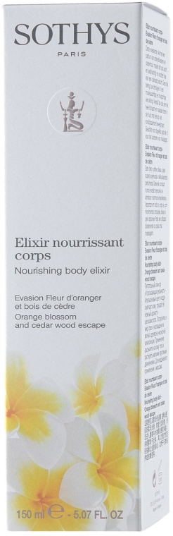 Bogaty eliksir do ciała z pomarańczą i cedr - Sothys Nourishing Body Elixir Orange Blossom And Cedar Escape — Zdjęcie N3