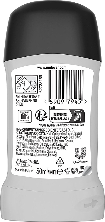 Dezodorant w sztyfcie Cobalt Dry - Rexona Men Advanced Protection Anti-Transpirant Deodorant Stick  — Zdjęcie N2