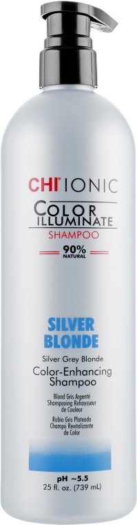 Szampon do włosów farbowanych - CHI Ionic Color Illuminate Shampoo Silver Blonde — Zdjęcie N1