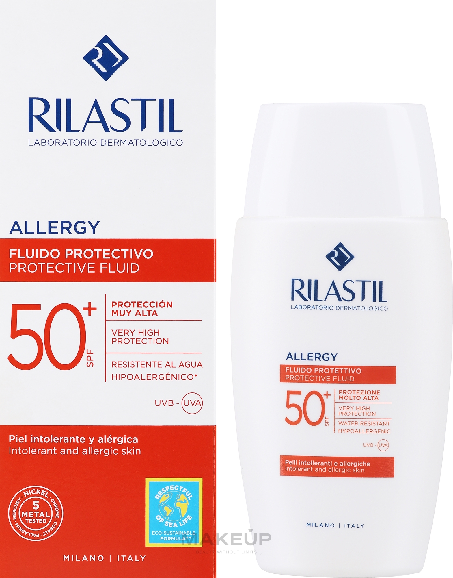 Fluid przeciwsłoneczny - Rilastil Sun System Allergy Protective Fluid — Zdjęcie 50 ml